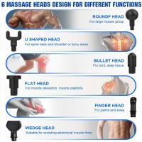 30 Speed LCD Display Massage Gun Touch Screen Deep Tissue Percussion Muscle Massager