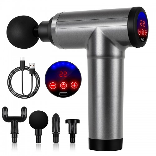 LCD Display 22Gear Massage Gun Muscle Relax Therapy Body Relaxation Electric Mas