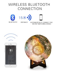 Equantu New Colorful LED Touch Quran Speaker  8GB FM MP3 Speaker Night Light
