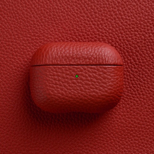 Luxury Leather Airpods Case Pro With Leather Hand Strap and Neck Lanyard Keychai