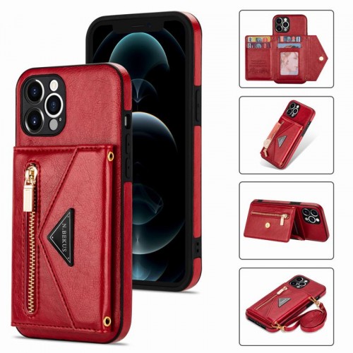 Crossbody Case For iPhone 11 12 13 14 15 Pro Max Wallet Cross Body Lanyard Card